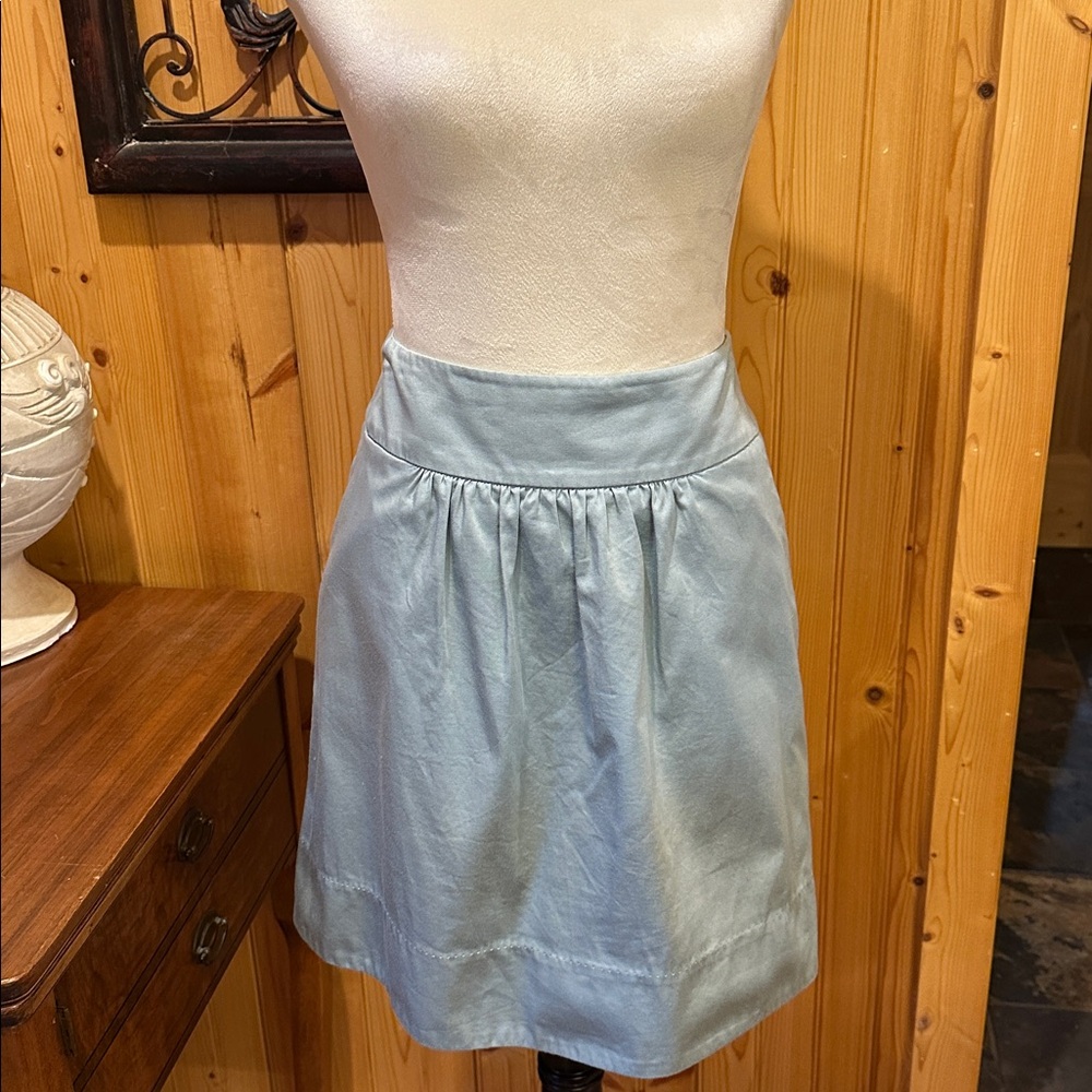 LOFT Light Blue A-Line Skirt